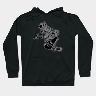 rock gun retro Hoodie